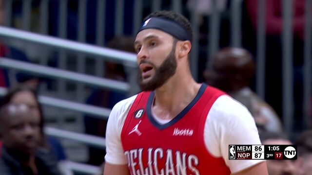 NBA常规赛：灰熊vs鹈鹕第3节中文解说回放