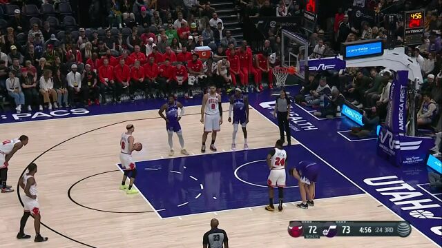 公牛vs爵士第3节英文原声回放