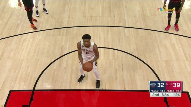  NBA常规赛：鹈鹕vs公牛第2节中文解说回放
