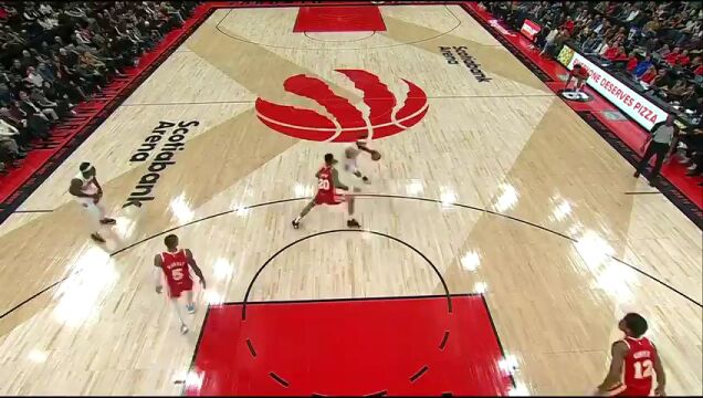  NBA常规赛：老鹰vs猛龙第4节英文原声回放