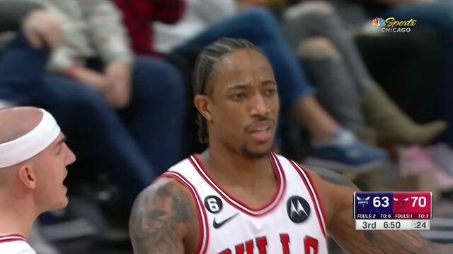 亮出看家本领那是随叫随到 德罗赞翻身跳投打成2+1