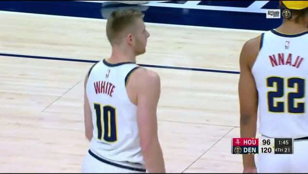  NBA常规赛：火箭vs掘金第4节中文解说回放