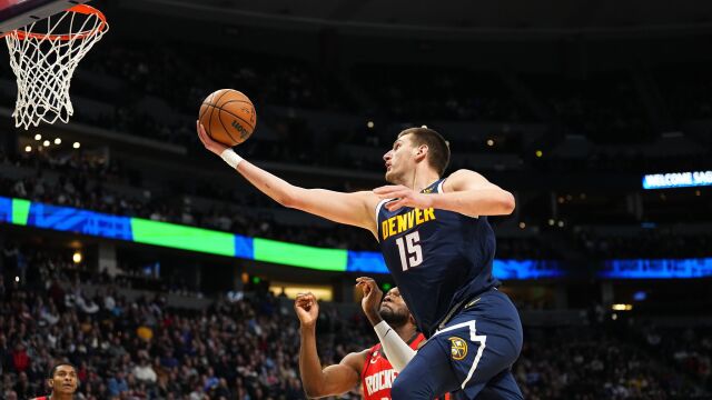 约基奇vs火箭集锦 27分钟高效砍下32+8+12准三双