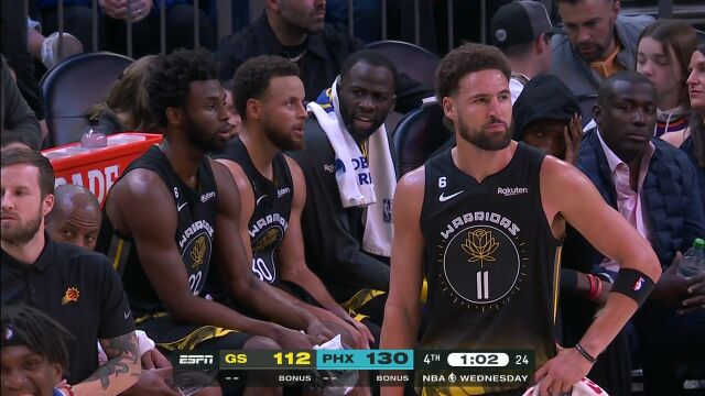 NBA常规赛：勇士vs太阳原声解说全场回放