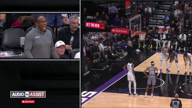NBA常规赛：篮网vs国王第3节原声解说回放
