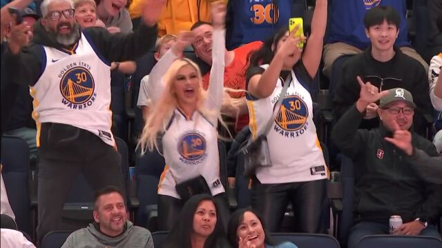 NBA常规赛：掘金vs勇士第4节英文解说回放