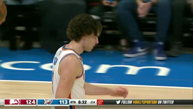 NBA常规赛：老鹰vs雷霆 英文解说全场回放