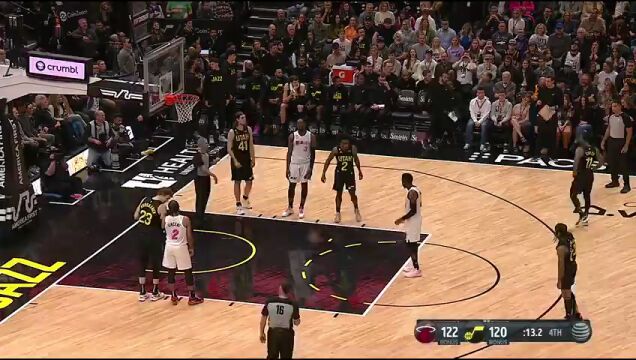 NBA常规赛：热火vs爵士第4节英文原声回放