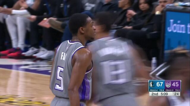 NBA常规赛：独行侠vs国王英文原声全场回放