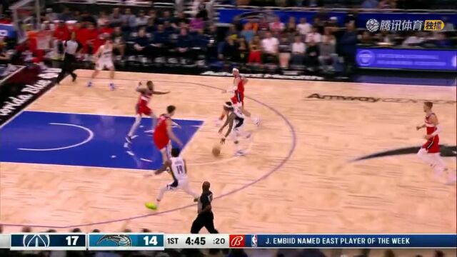 奇才vs魔术第1节英文原声回放