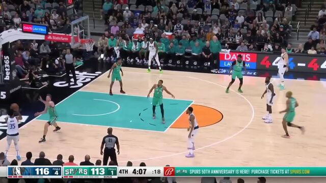 独行侠vs马刺精华回放 东契奇再砍50+艰难取胜