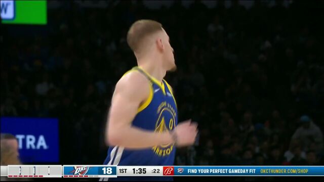 NBA常规赛：勇士vs雷霆第1节中文解说回放