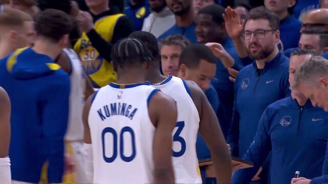 引爆打通中心！库明加滞空拉杆+反击飞扣充分展示身体素质