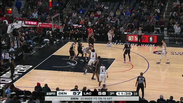 三人合围也无妨 戈登篮下1v3上反篮打成2+1