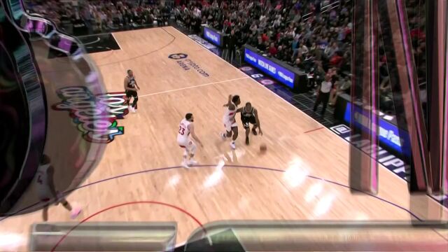 炸裂全场！莱昂纳德开山伐木正面迎扣珀尔特尔