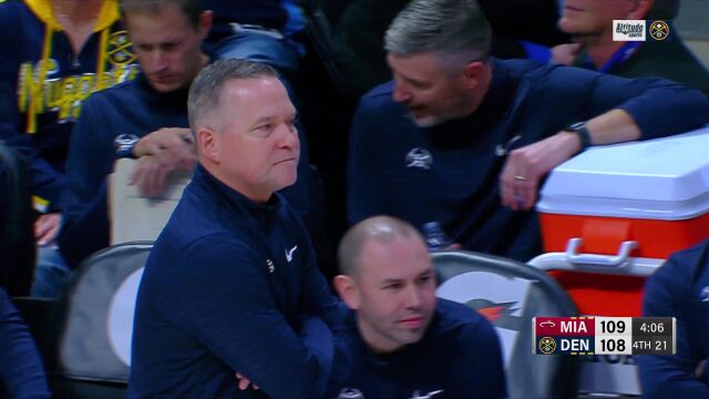 热火vs掘金精华回放 掘金全员八人上双主场击败热火