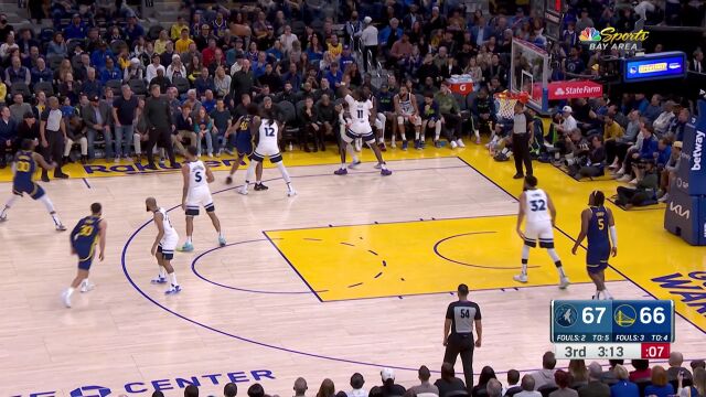 年轻人身体就好！库明加极佳核心秀高难度操作