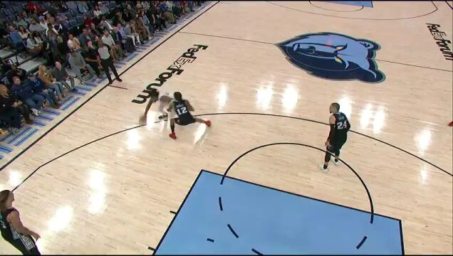 NBA常规赛：活塞vs灰熊第4节英文原声回放