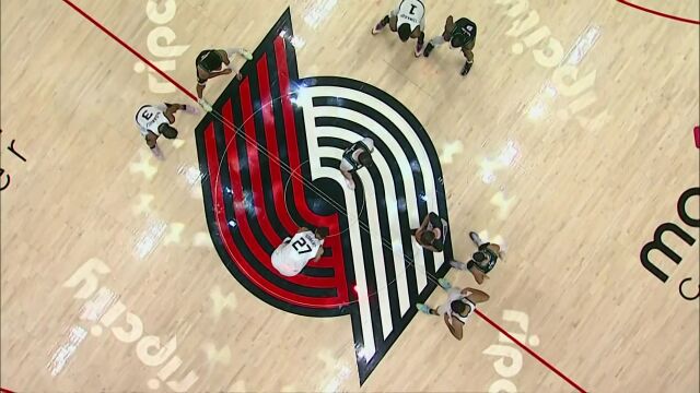NBA常规赛：森林狼vs开拓者英文原声全场回放