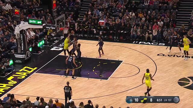 魔术108-112爵士 马尔卡宁28+12爵士力克魔术