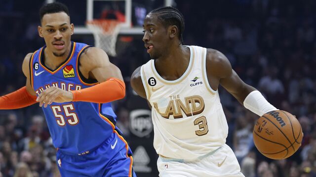 勒维尔vs雷霆集锦 全场砍下23分华丽隔扣点燃主场