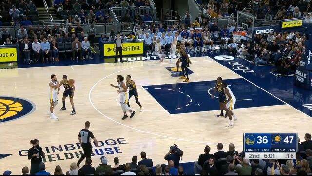 勇士vs步行者精华回放 库里伤退格林遭驱逐 哈利伯顿拒绝逆转