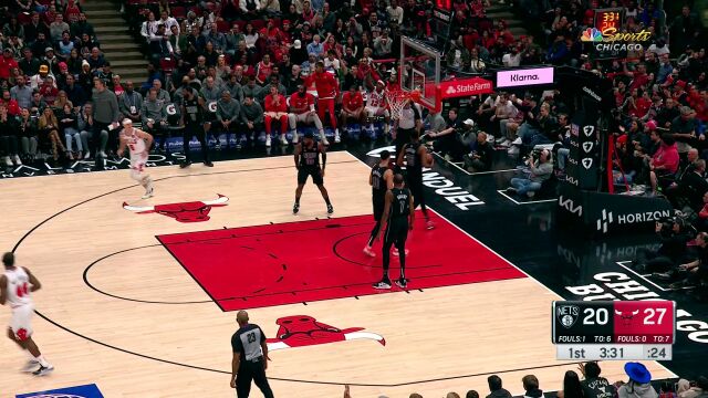 篮网vs公牛精华回放 公牛多点开花终结篮网12连胜