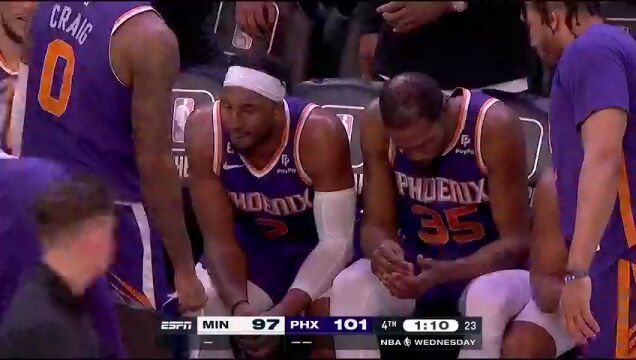 NBA常规赛：森林狼vs太阳第4节中文解说回放
