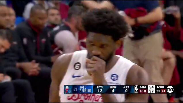 NBA常规赛：热火vs76人第2节中文解说回放
