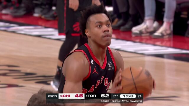 NBA附加赛：公牛vs猛龙第2节中文解说回放