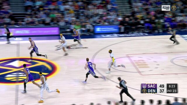 风驰电掣迅雷不及掩耳 杰克逊反击击地妙传纳吉上篮得手