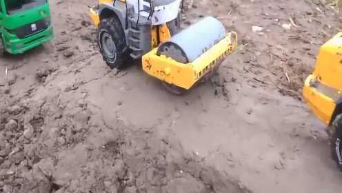 挖掘机工作视频表演挖土机视频挖机工程车831