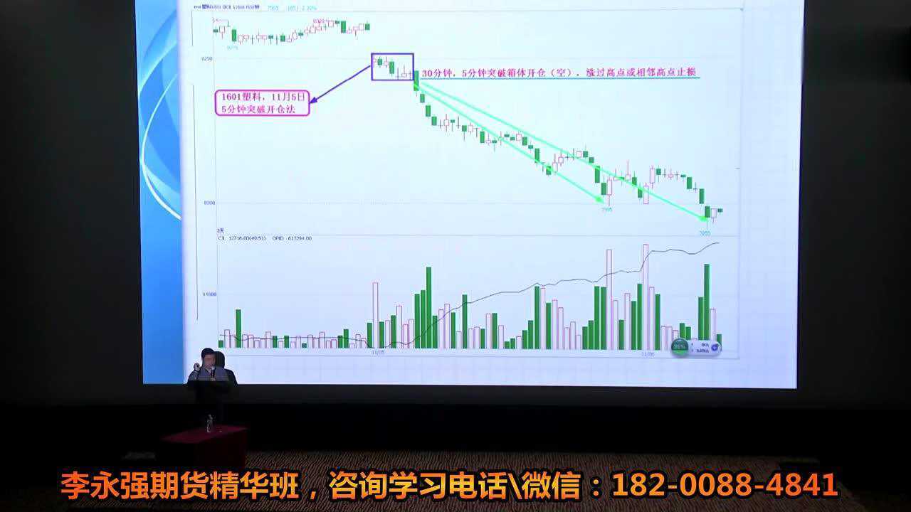 期货冠军李永强绝密视频五分钟k线技术分析