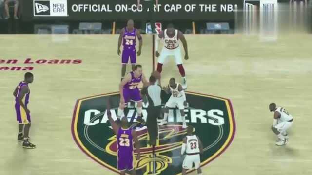 《NBA2K18》詹姆斯带领4名1.6米路人vs乔丹科比欧文组成的湖人队