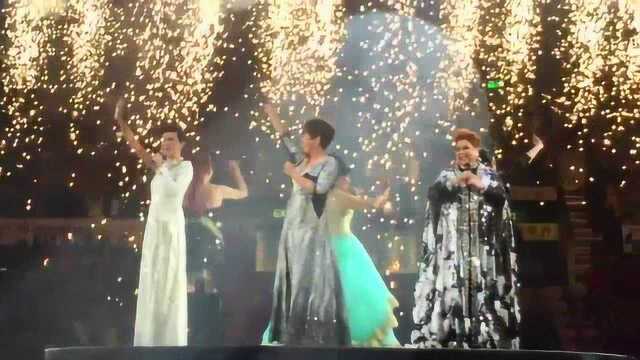 肥妈友谊长存30周年演唱会一曲《友谊之光》众星捧场,全场和音