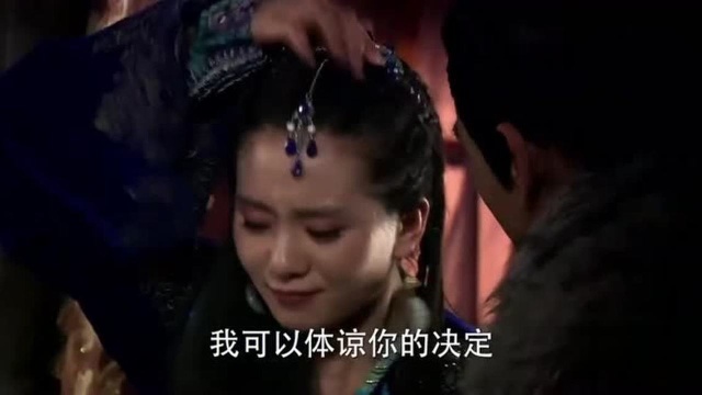 大漠美女穿上异域衣裙,楚楚可怜惹将军心疼,天空飘起漫天飞雪