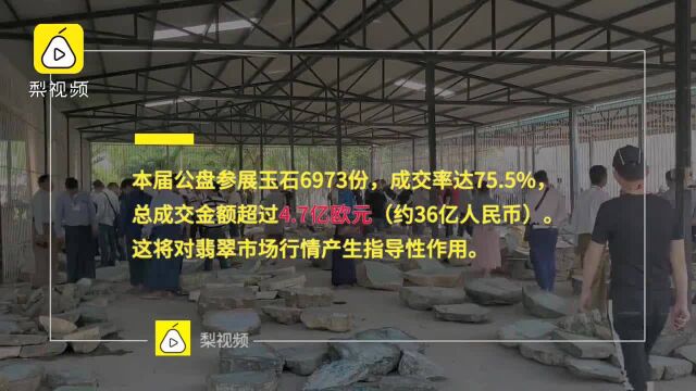 缅甸翡翠原料拍卖爆冷:标王仅8000万元