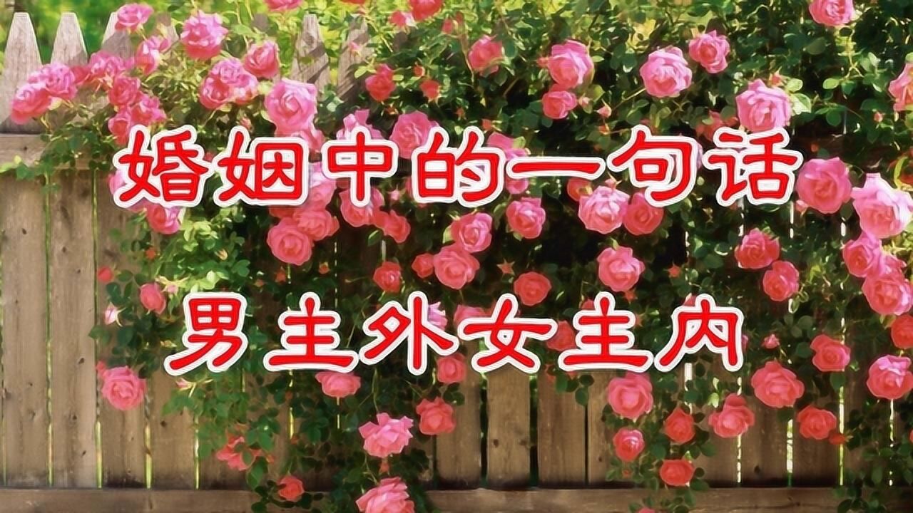多少原本幸福的婚姻毁在了一句男主外女主内