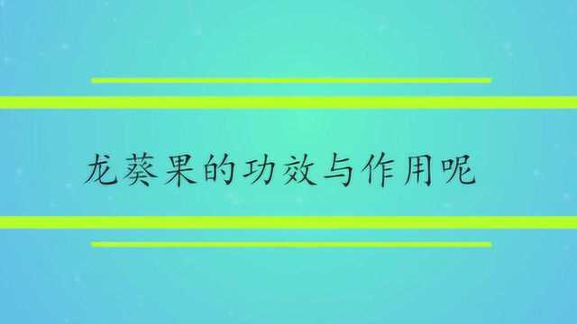 龙葵果的功效与作用呢