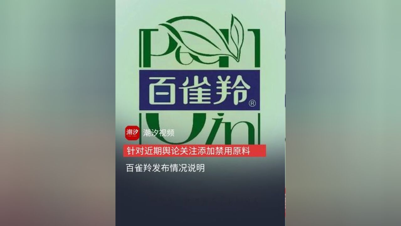 百雀羚发布情况说明! 百雀羚 社会