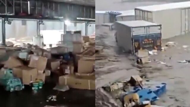 北京持续强降雨 房山一集配站多人被困 消防:116人全部被救出!