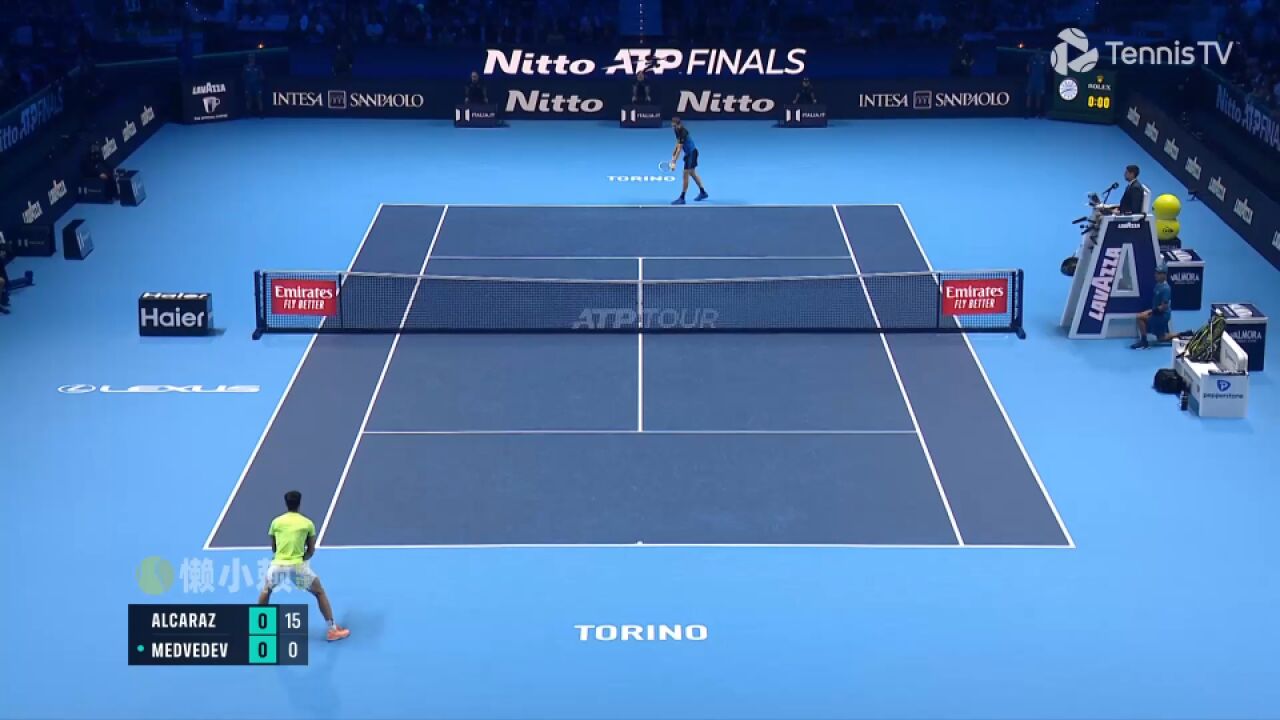 2023ATP年终总决赛RR 梅德韦杰夫vs阿尔卡拉斯