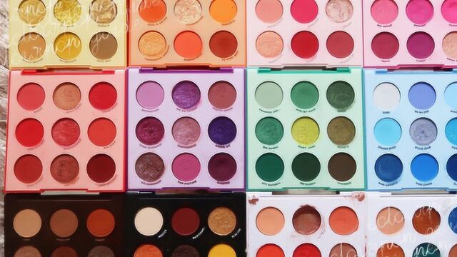 colourpop最新款九色眼影盘全新测评!