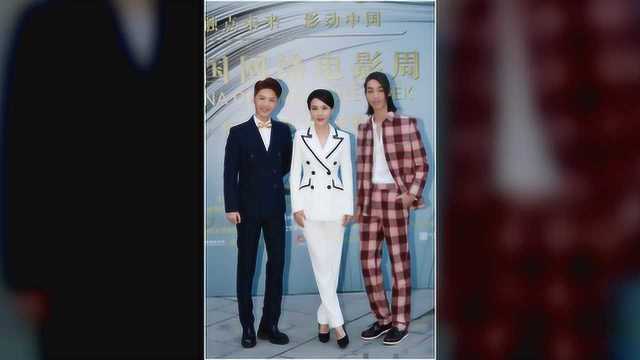 首届中国网络电影周成功闭幕,演员李云赫亮相闭幕式红毯