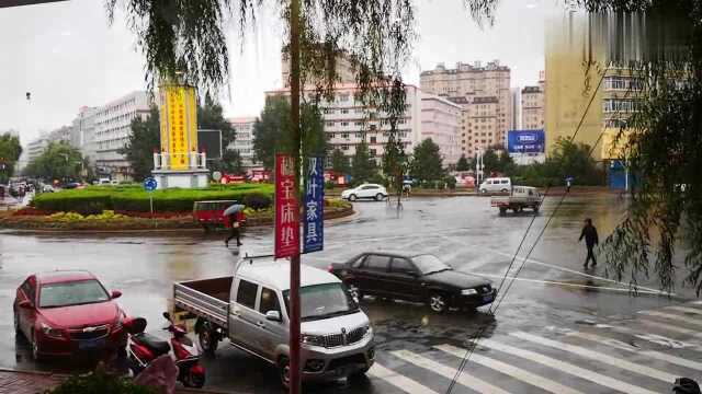 密山市的天说下雨就来了!