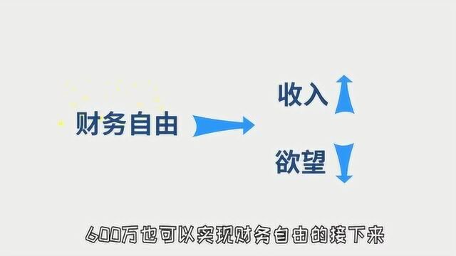 财务自由多少钱才算够,600万?6000万?还是6亿