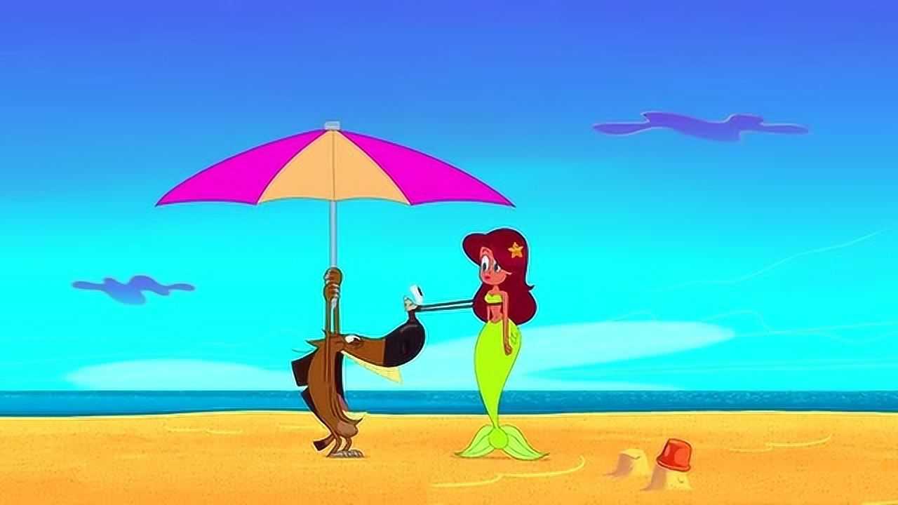 鲨鱼哥和美人鱼小螃蟹和鬣狗的目标都是美人鱼