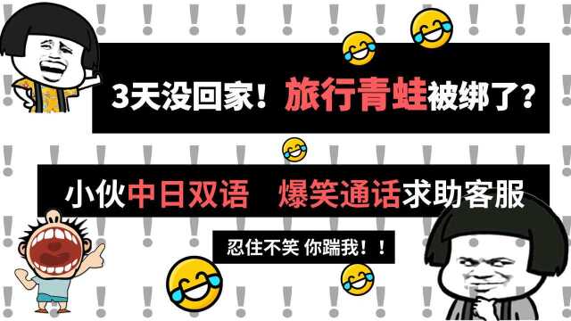 搞笑:小伙的旅行青蛙不见了,中日双语爆笑通话求助客服,笑喷了