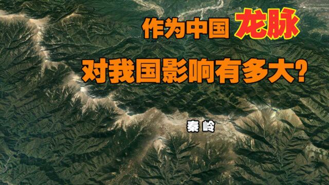 秦岭横跨我国版图正中央,作为中国龙脉,对我国影响有多大?