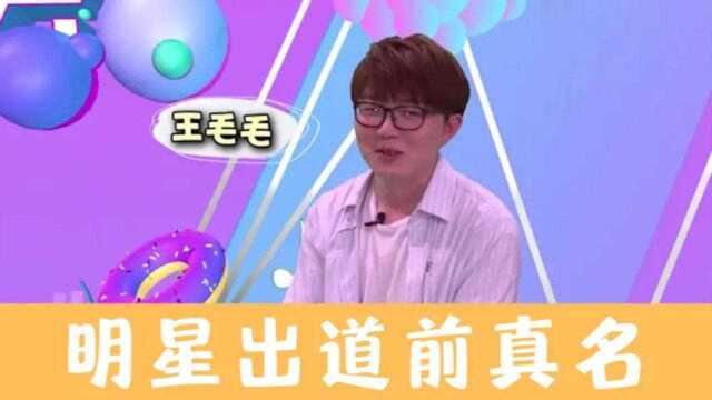 明星出道前真名:毛不易叫王毛毛,你知道林立慧、朱东花是谁吗?